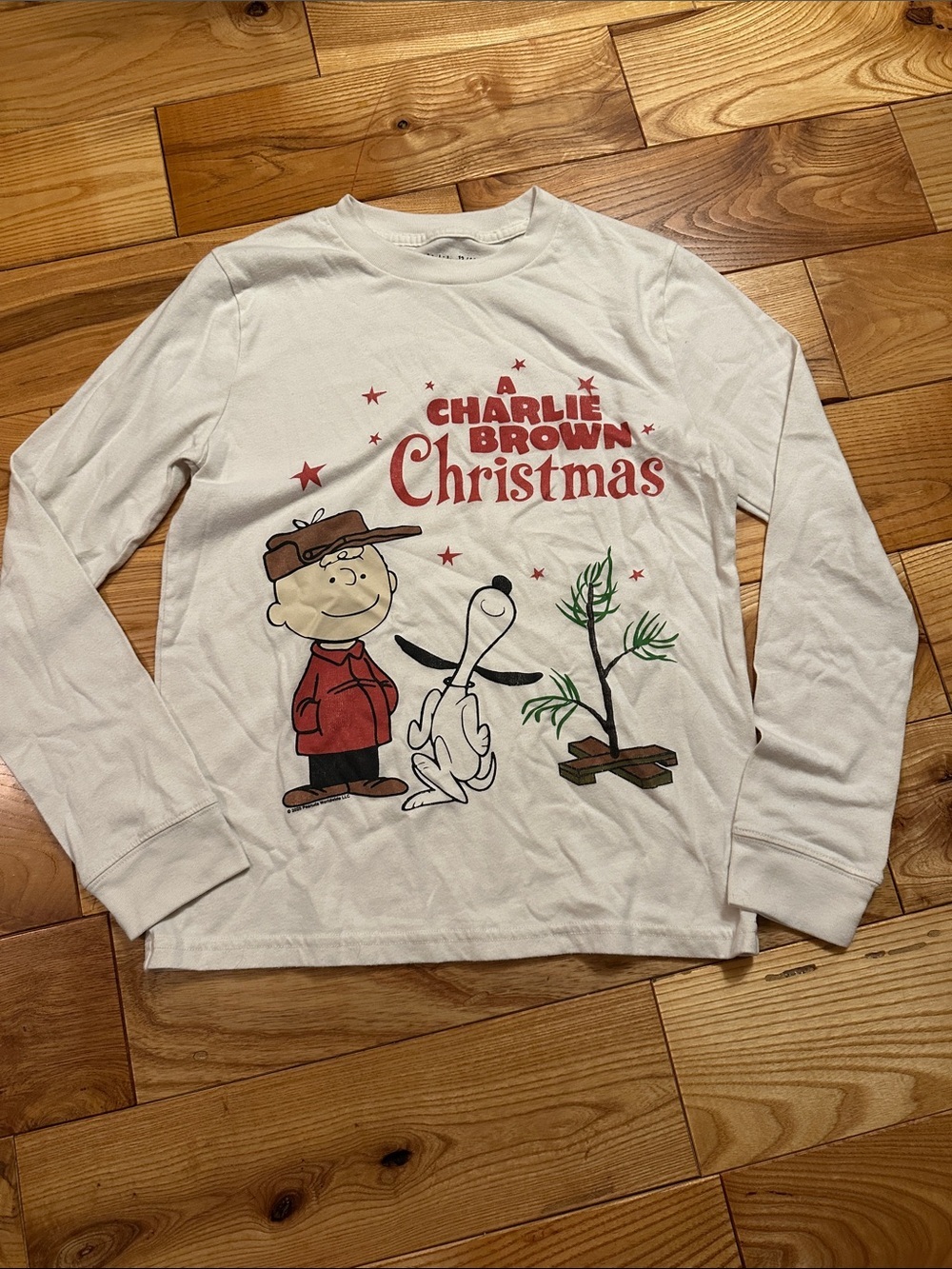 abercrombie kids x Charlie Brown Christmas Long Sleeve Tee, Sz 13-14
